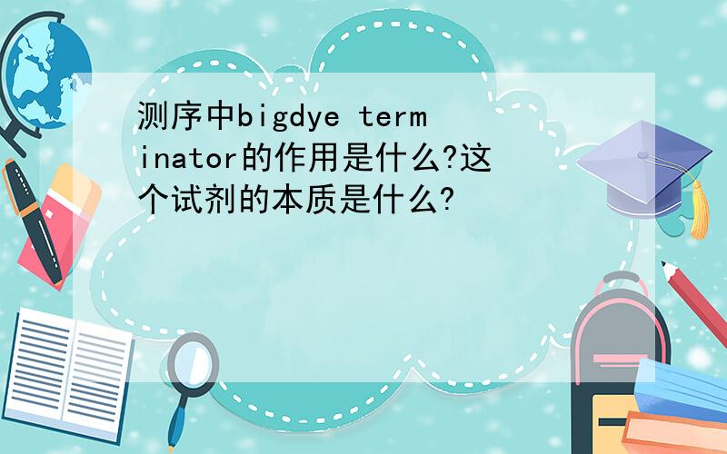 测序中bigdye terminator的作用是什么?这个试剂的本质是什么?