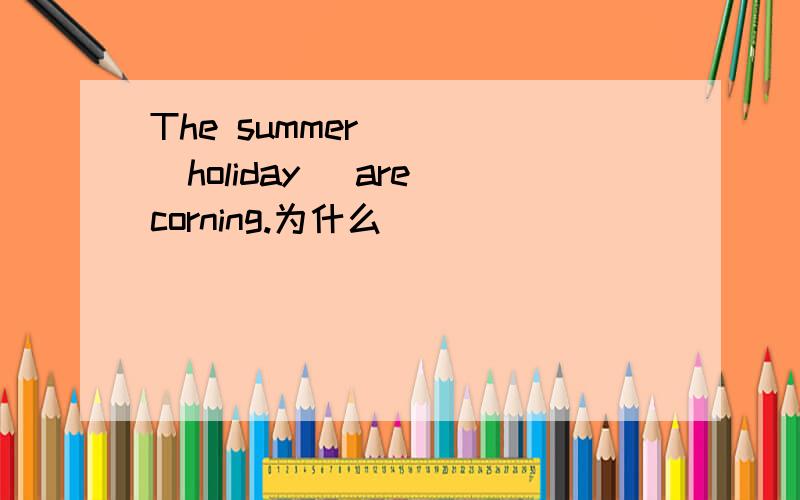 The summer____(holiday) are corning.为什么
