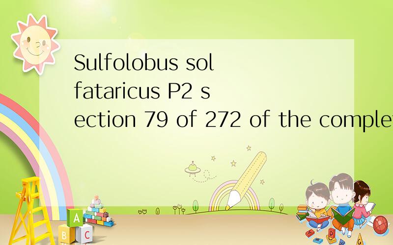Sulfolobus solfataricus P2 section 79 of 272 of the completesource          1..12389                     /organism=