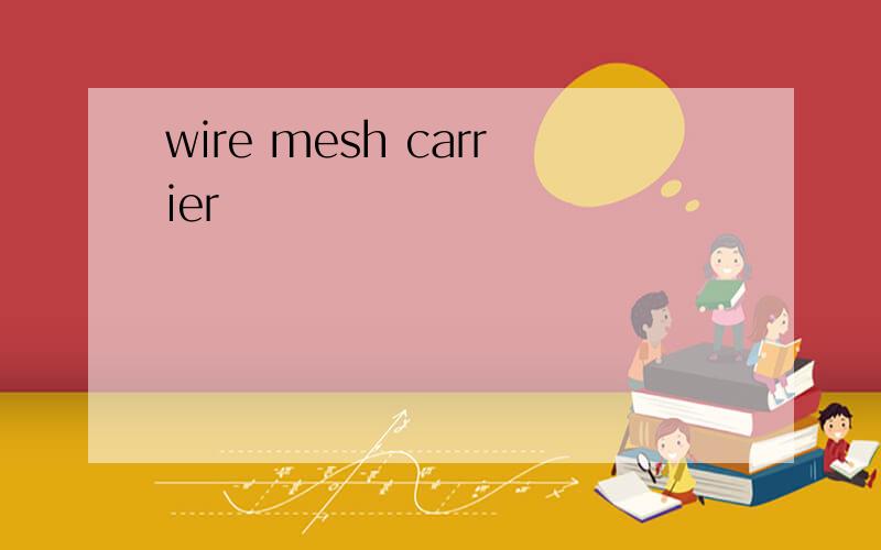 wire mesh carrier
