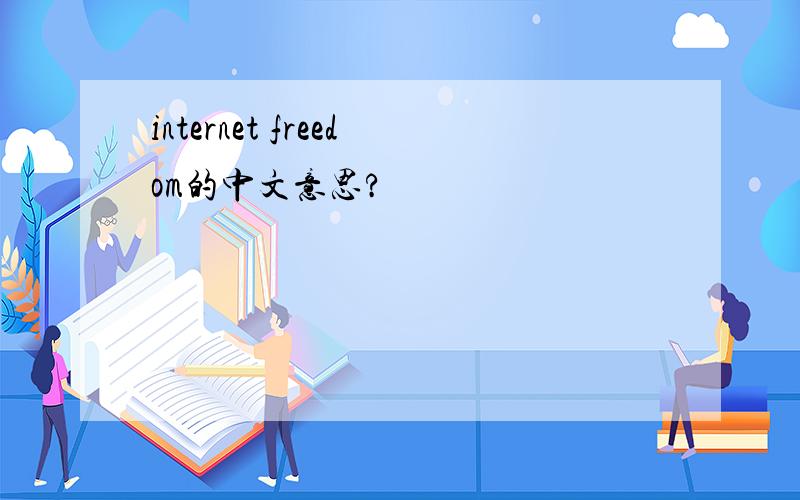 internet freedom的中文意思?
